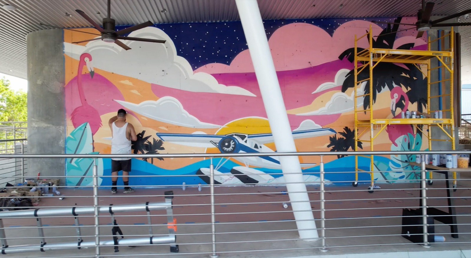Color theory in mural design