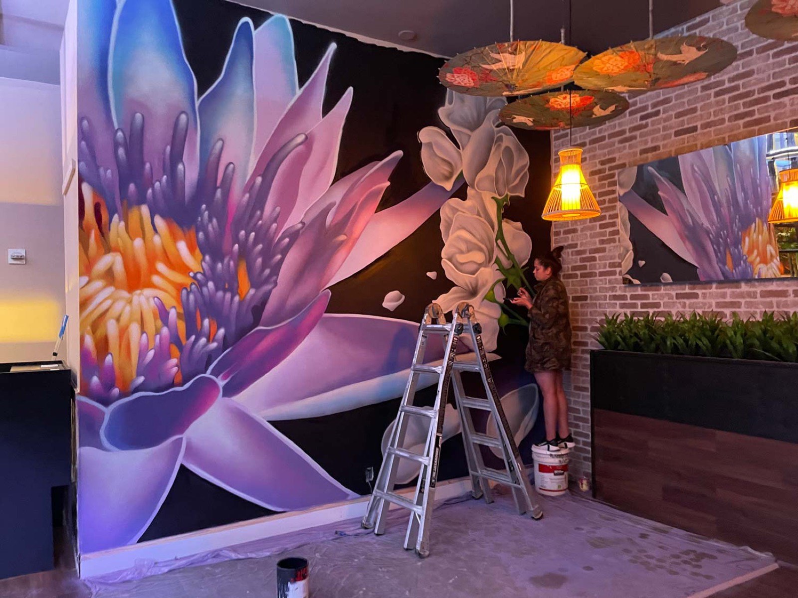Custom mural for a Miami business