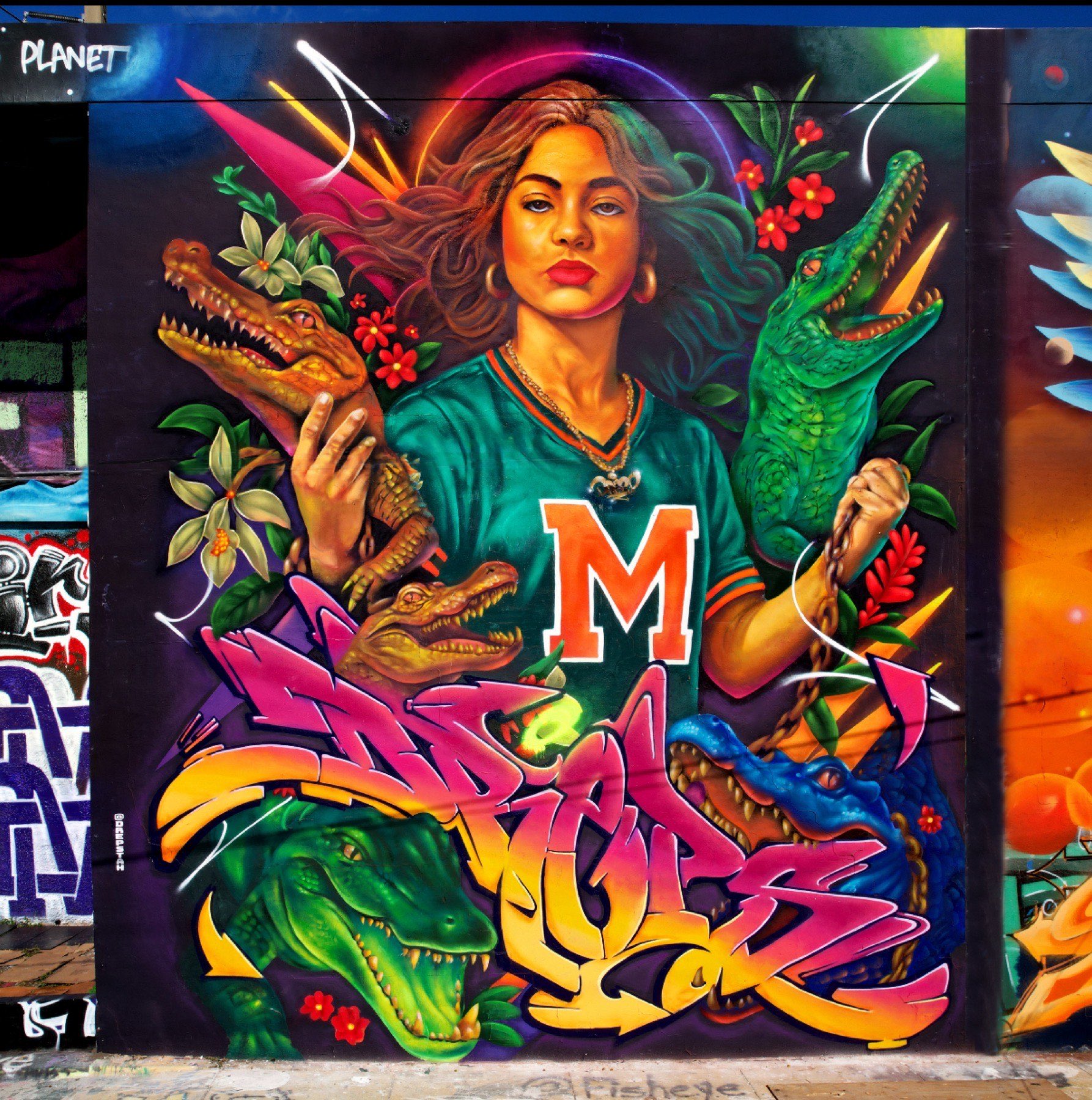 Miami Godess mural, Wynwood Mural Fest