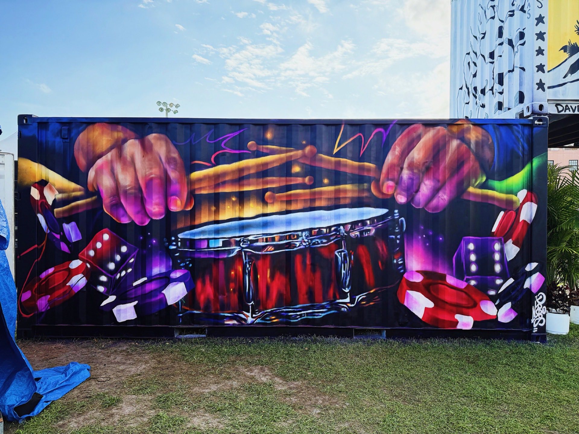 Drumline mural, Miami