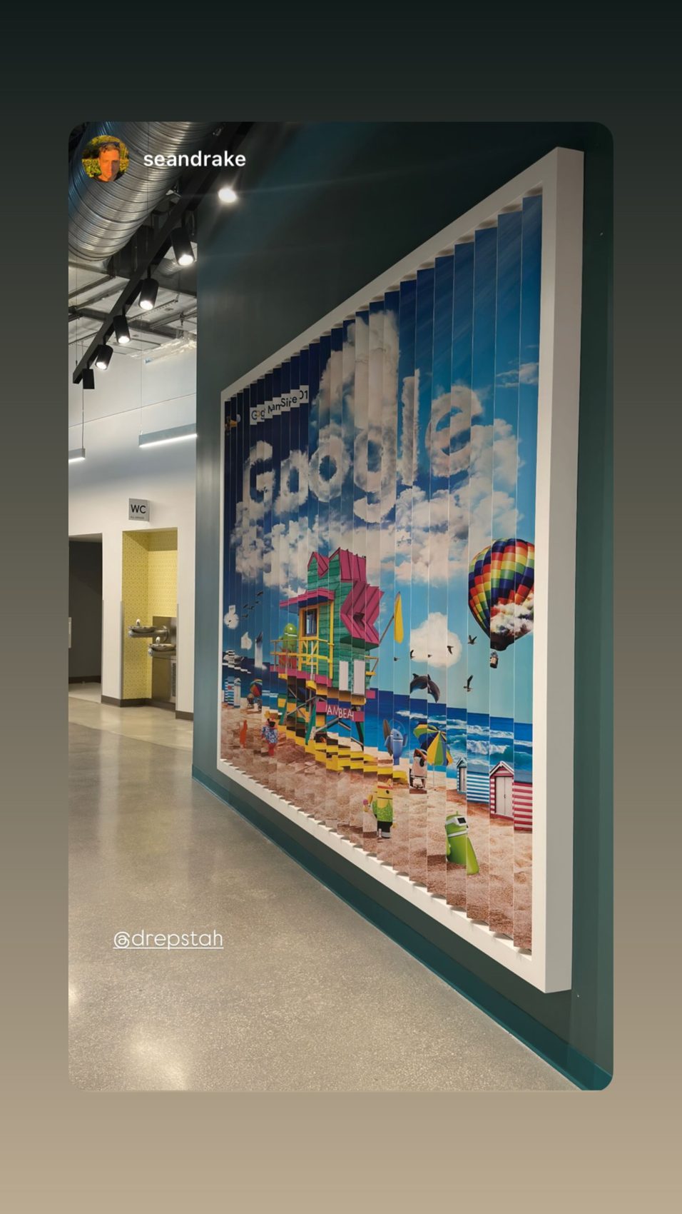 Mosaic mural, Google Miami office