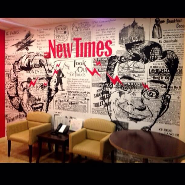 New Times mural, Miami office