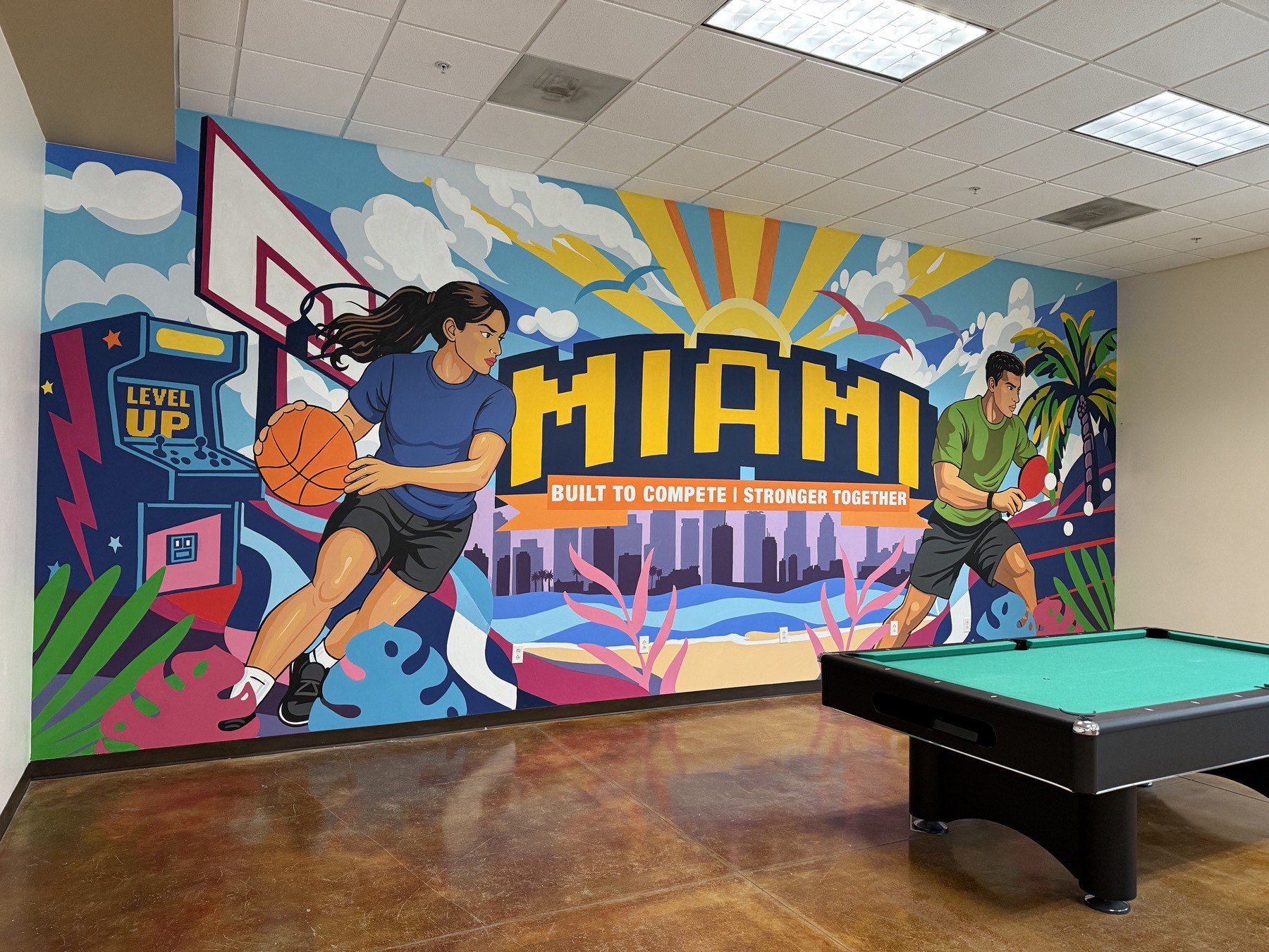 Off-Duty mural, US Army Southern Command