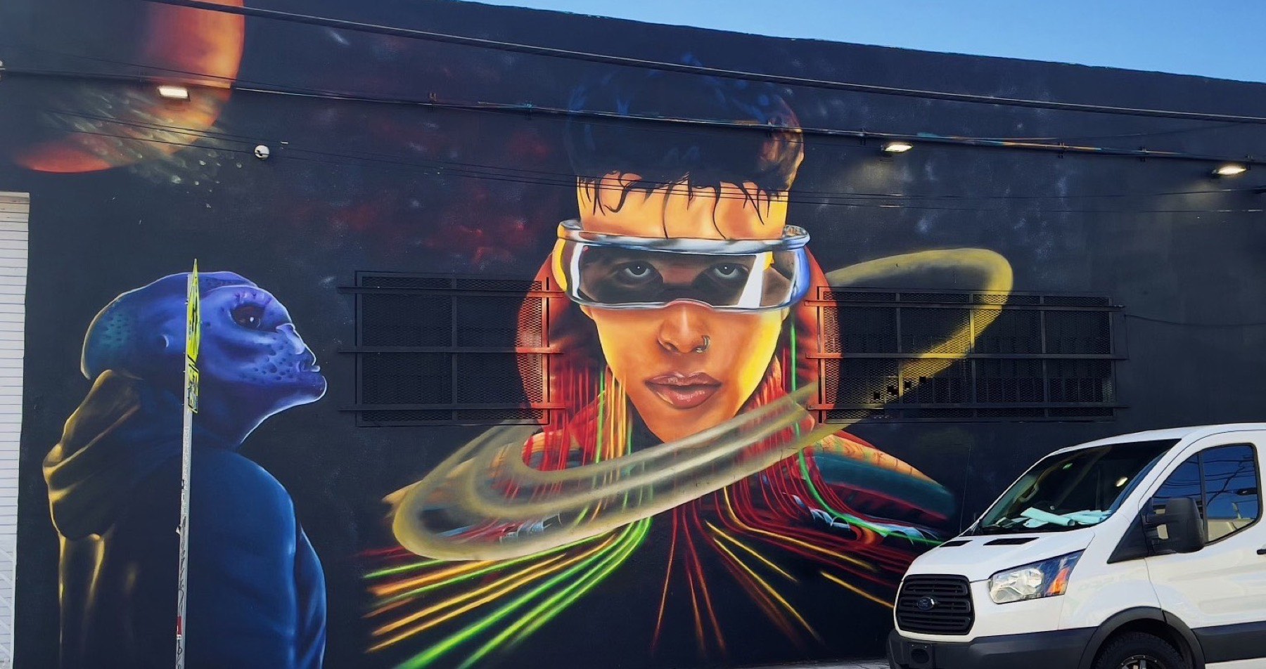 Saturno World Tour mural, Rauw Alejandro, Wynwood