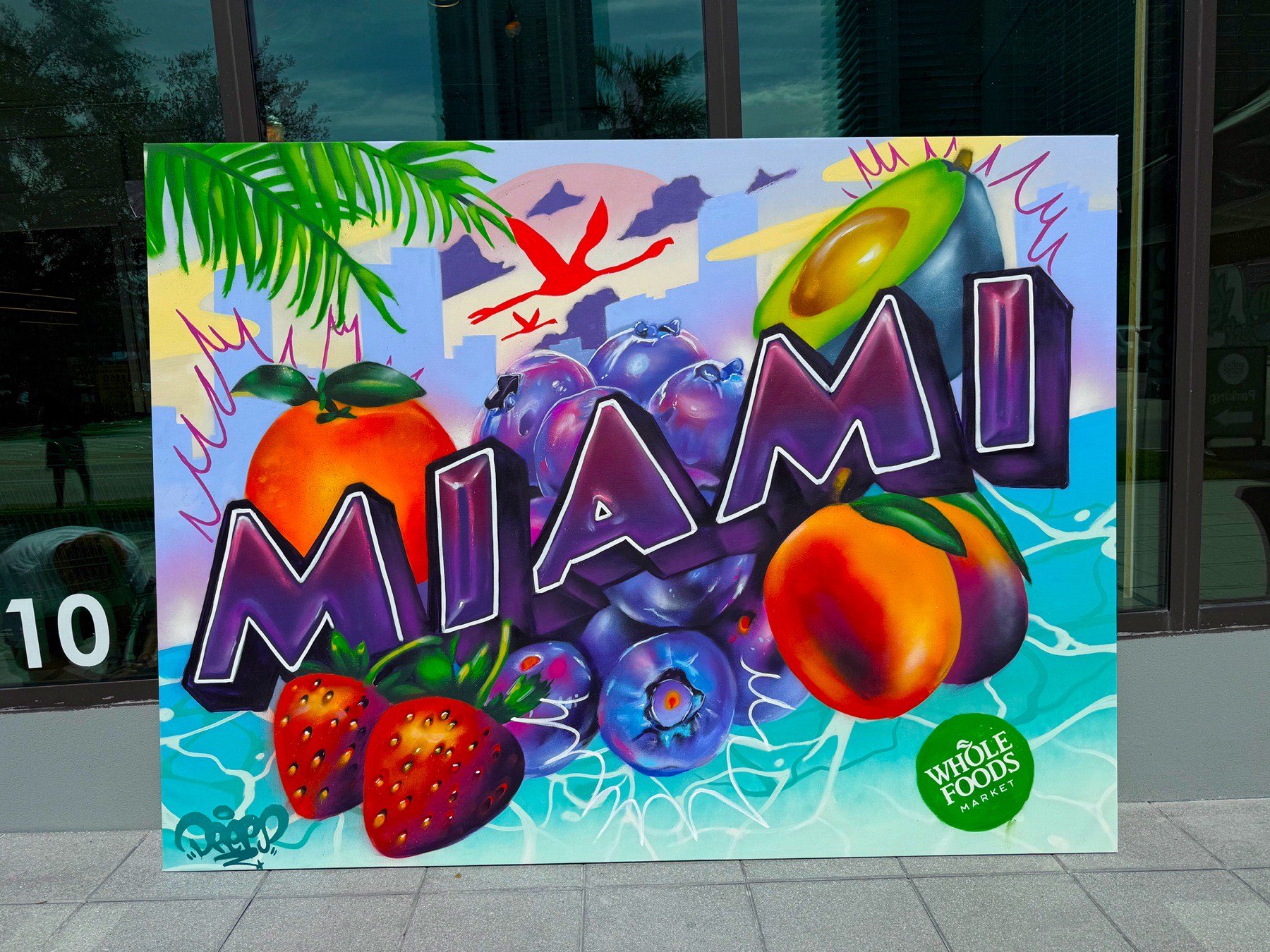 Juicy Fruit canvas, Whole Foods Market Midtown